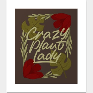 crazy plant lady Posters and Art